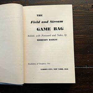 Field and Stream Game Bag Book (1948)